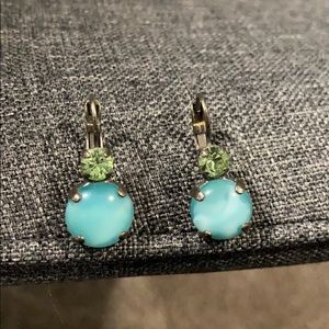 Beautiful Mariana green and blue earrings